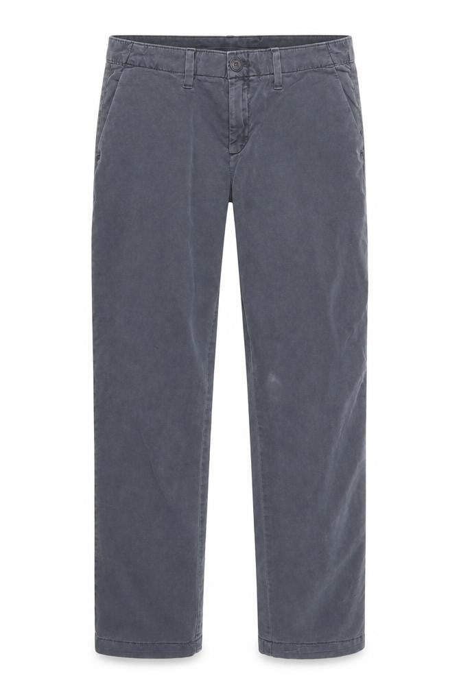 Front view of Gap women’s grey cotton straight jeans, size UK 8, regular zip