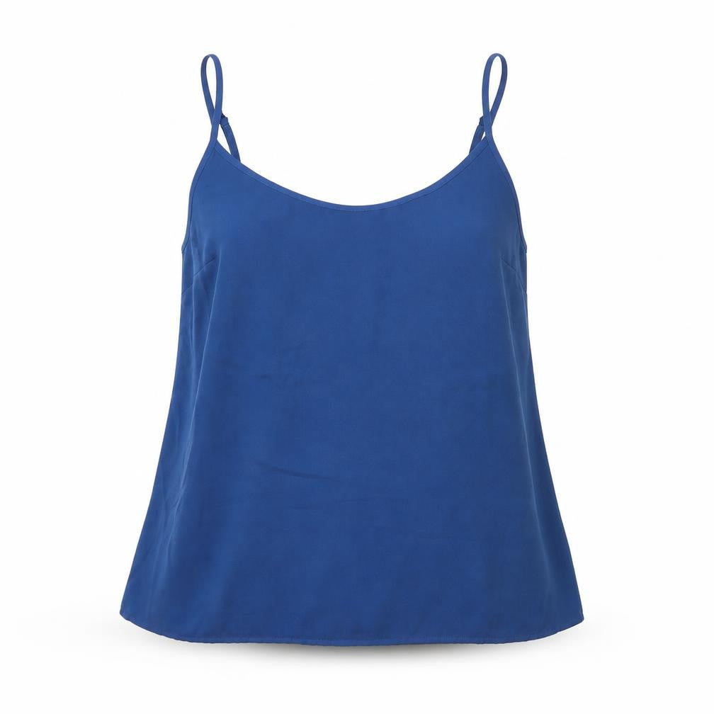 Next Womens Blue Polyester Basic Tank Size 8 Round Neck