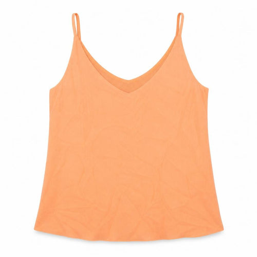 F&F Womens Orange Polyester Camisole Tank Size 14 V-Neck