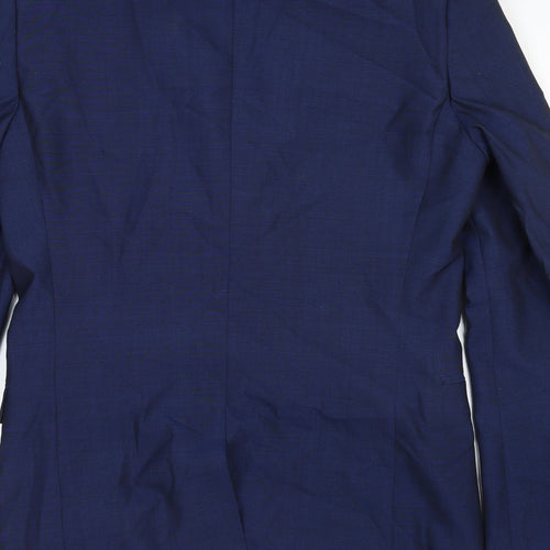 NEXT Mens Blue Wool Jacket Suit Jacket Size 38 Regular