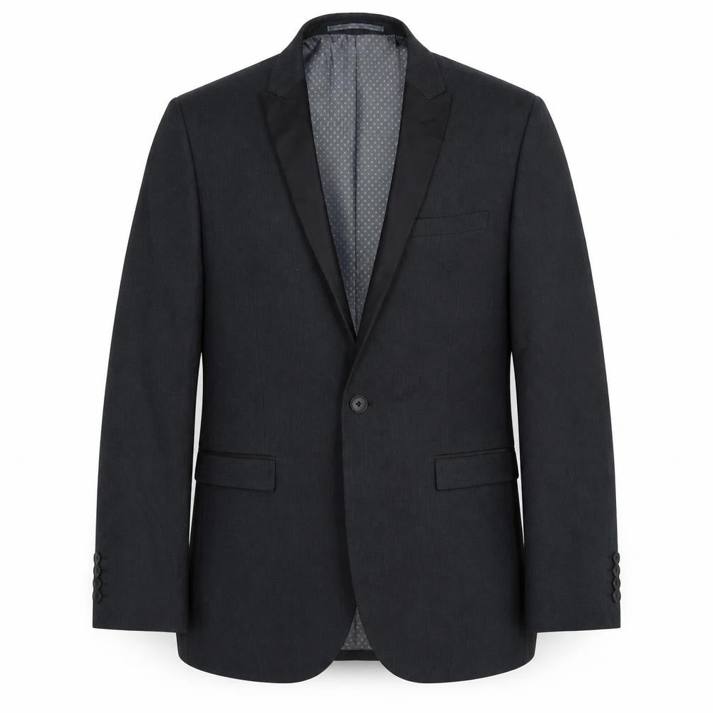 Front view of Next men’s grey wool jacket suit jacket, size 38, regular