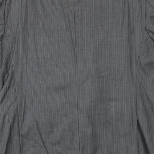 Joseph Abboud Mens Grey Striped Wool Jacket Suit Jacket Size 42 Regular
