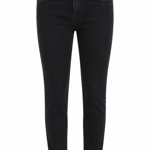 H&M Womens Black Cotton Skinny Jeans Size 8 Regular Zip