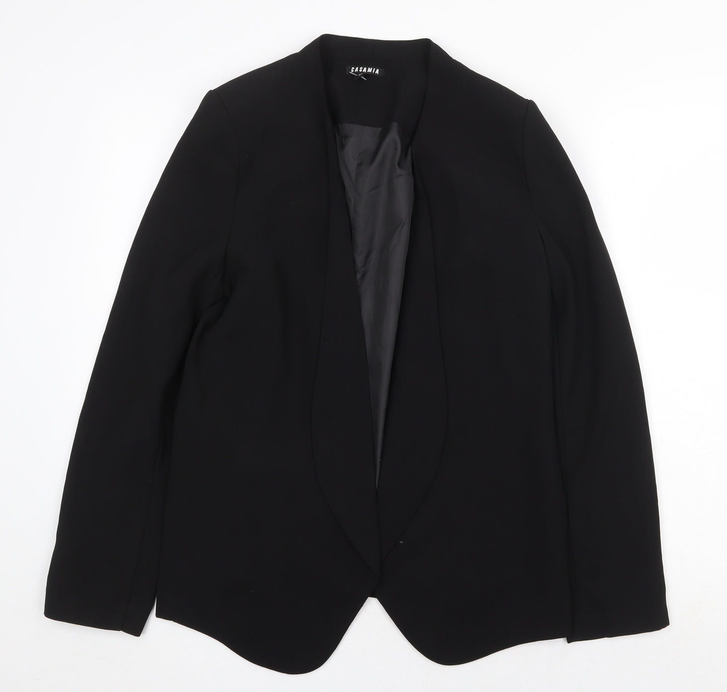 Casamia Womens Black Jacket Blazer Size 12