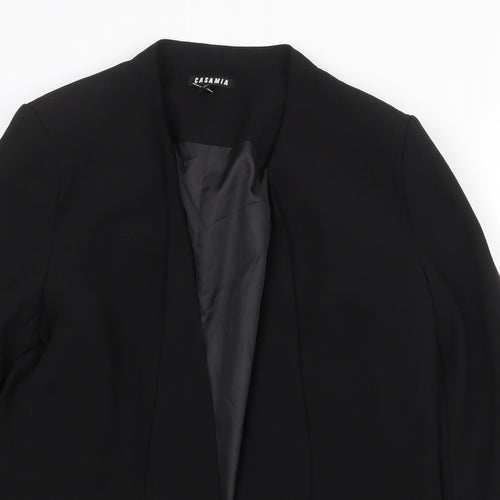 Casamia Womens Black Jacket Blazer Size 12