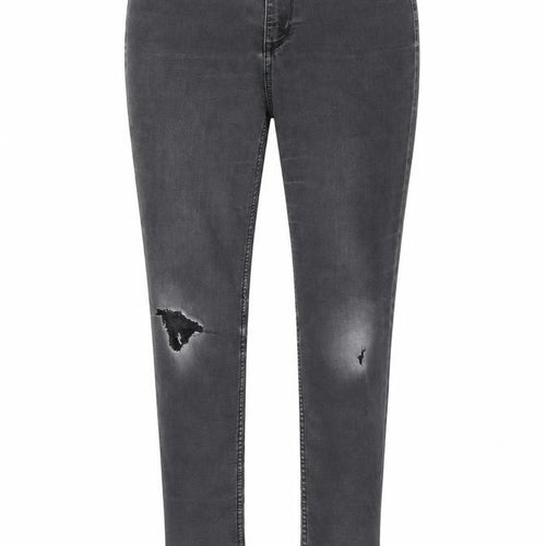H&M Womens Black Cotton Skinny Jeans Size 31 in Regular Zip