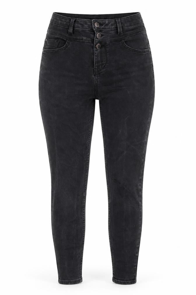 New Look Womens Black Cotton Skinny Jeans Size 10 Regular Zip