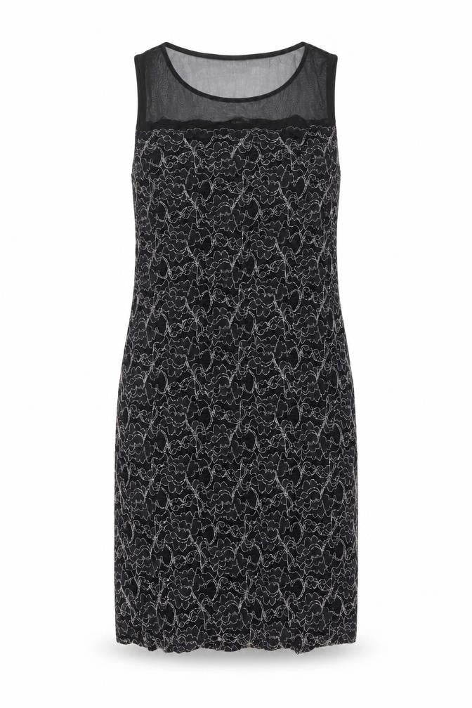 Wallis Womens Black Geometric Polyester A-Line Size 10 Round Neck Pullover