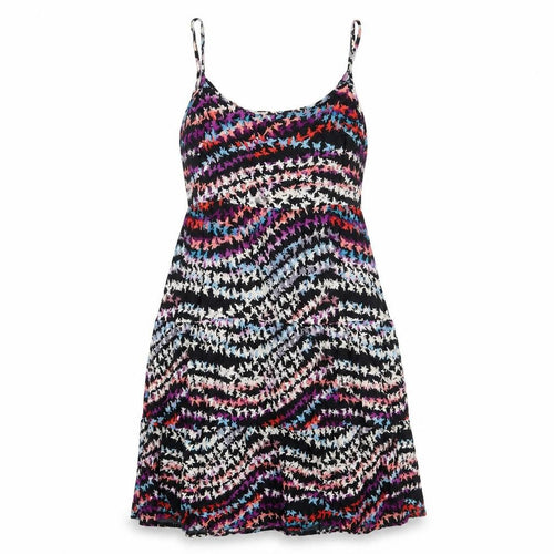 Kana Womens Multicoloured Geometric Viscose A-Line Size L Scoop Neck Pullover - Butterfly