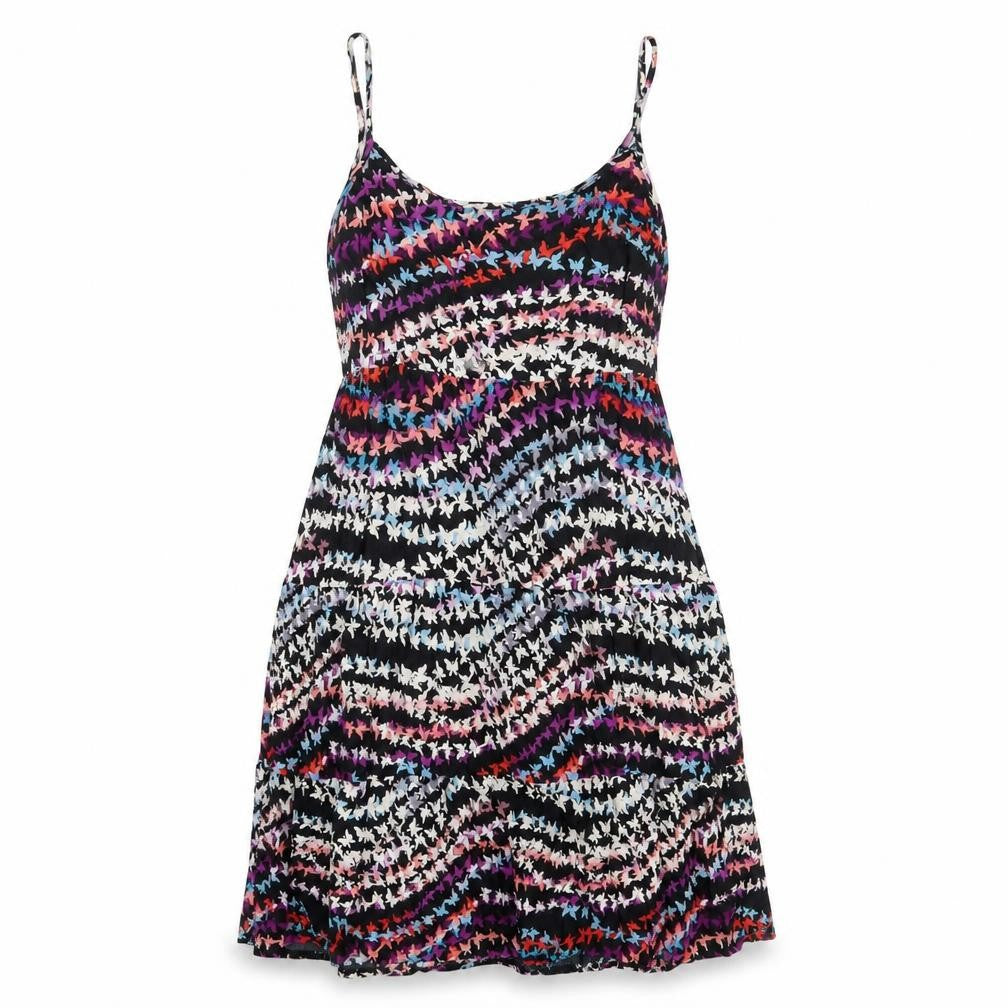 Kana Womens Multicoloured Geometric Viscose A-Line Size L Scoop Neck Pullover - Butterfly