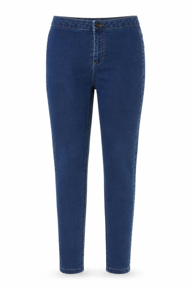 Marks and Spencer Womens Blue Cotton Jegging Jeans Size 8 L28 in Regular Button