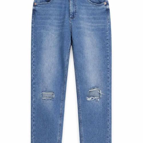 ASOS Womens Black Cotton Straight Jeans Size 30 in L30 in Regular Button