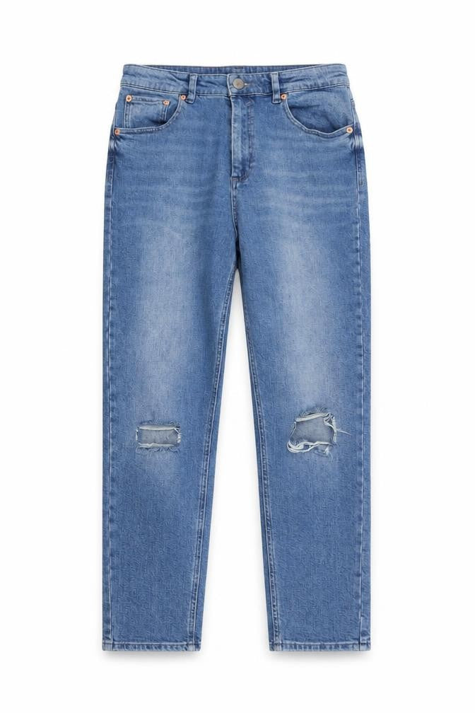 ASOS Womens Black Cotton Straight Jeans Size 30 in L30 in Regular Button