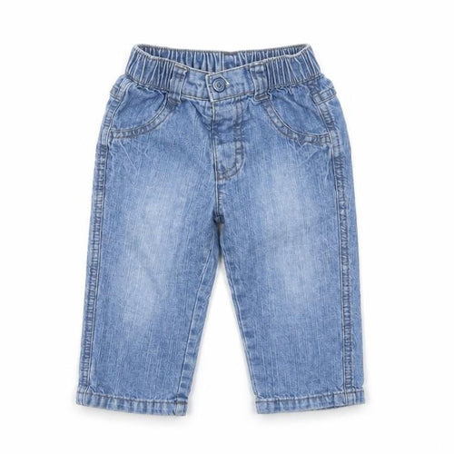 George Boys Blue Cotton Jogger Jeans Size 6-9 Months L50 cm Button