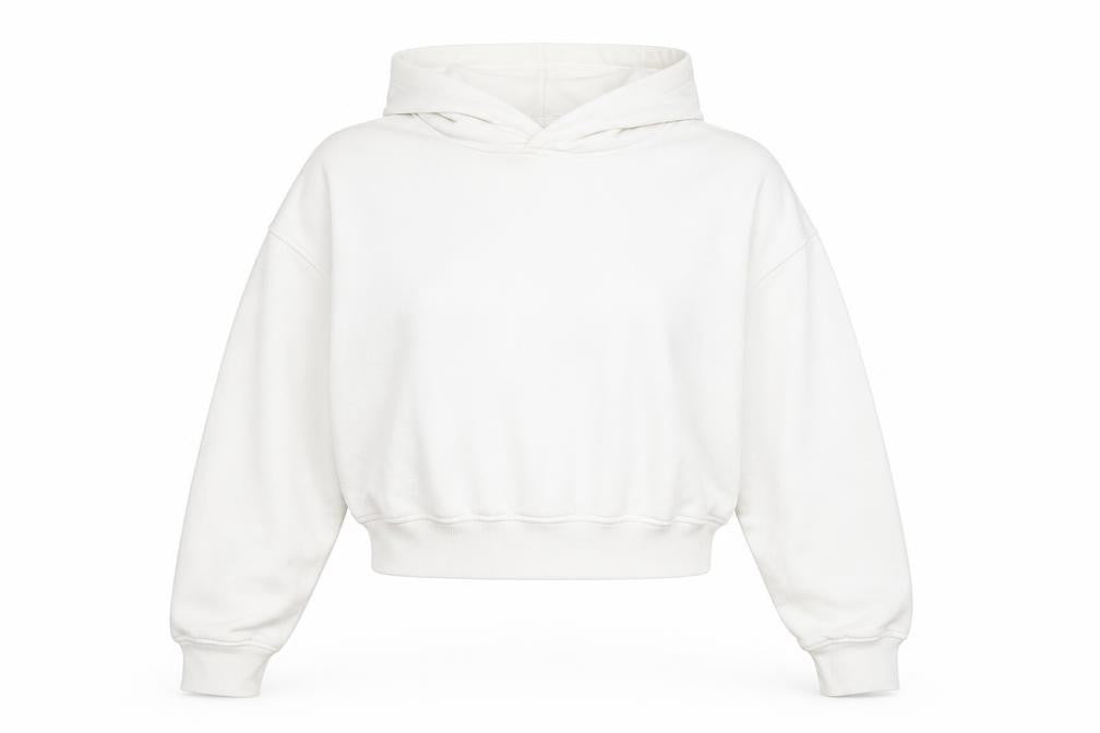 House Brand Womens White Cotton Pullover Hoodie Size XS Pullover - Size XS-S