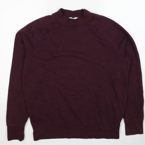 Topman Mens Red Cotton Pullover Sweatshirt Size M