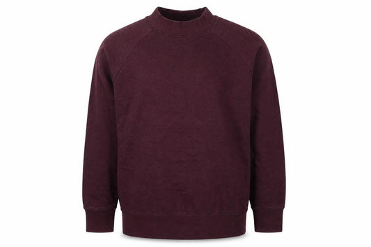 Front view of Topman men’s red cotton pullover sweatshirt, size M