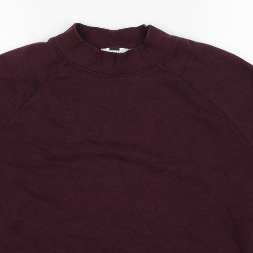 Topman Mens Red Cotton Pullover Sweatshirt Size M