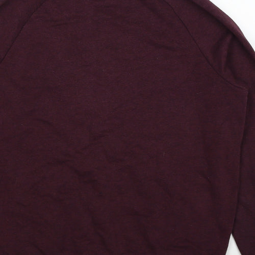 Topman Mens Red Cotton Pullover Sweatshirt Size M