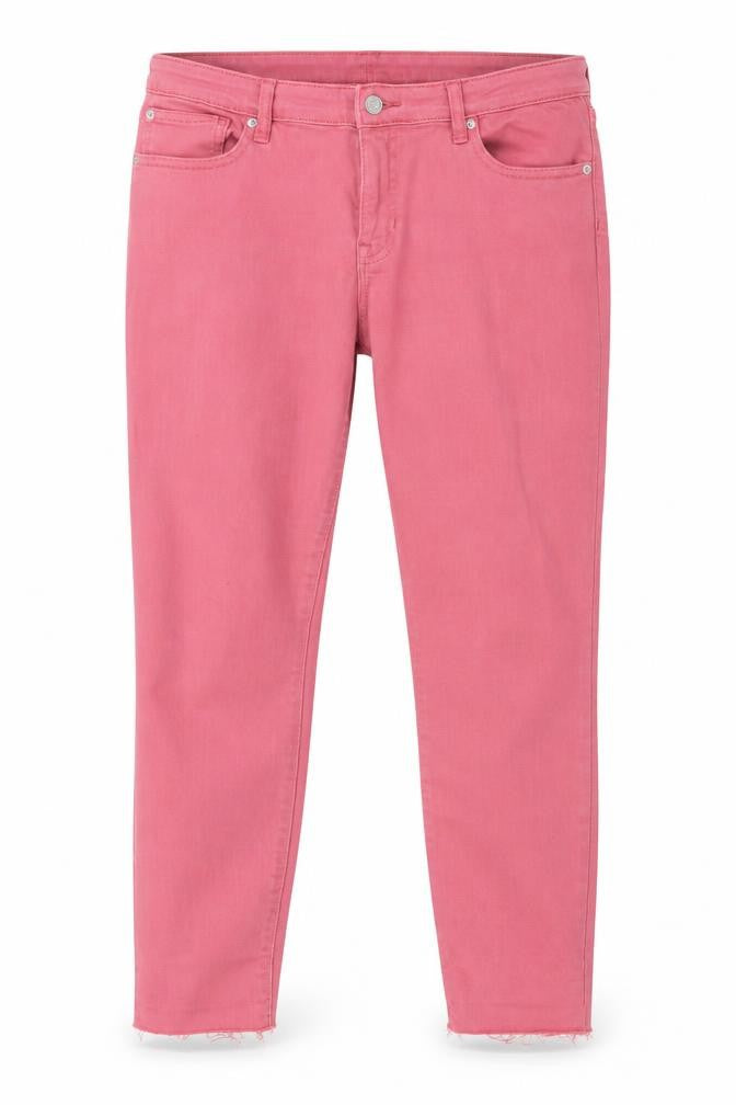 Gap Womens Pink Cotton Skinny Jeans Size 31 in Regular Zip