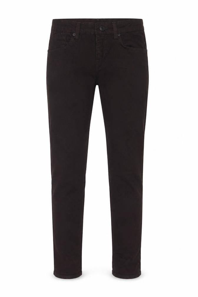 Topshop Womens Brown Cotton Straight Jeans Size 28 in Regular Zip