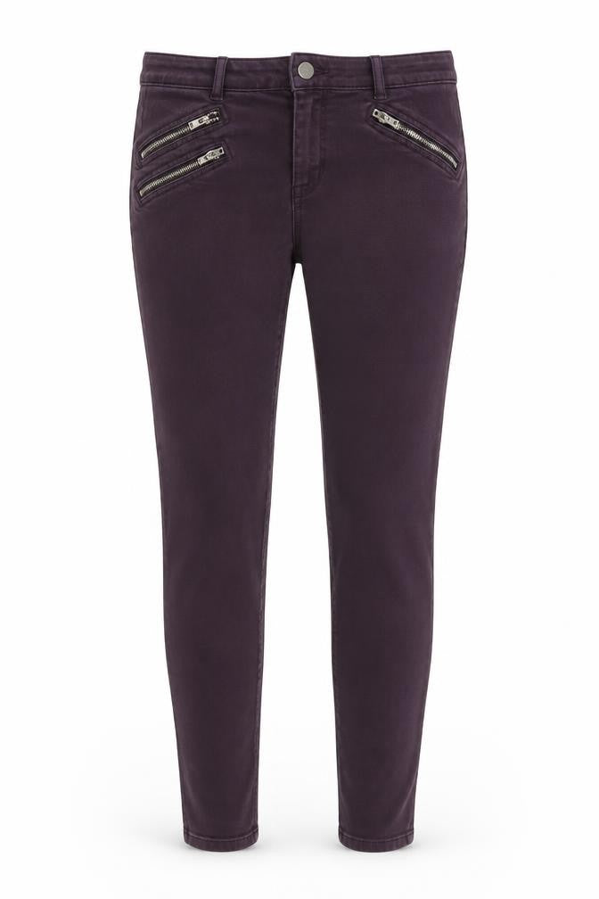 Gap Womens Purple Cotton Skinny Jeans Size 8 Regular Zip
