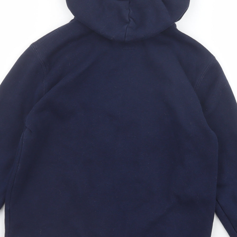 Gap Boys Blue Cotton Full Zip Hoodie Size 10 Years Zip