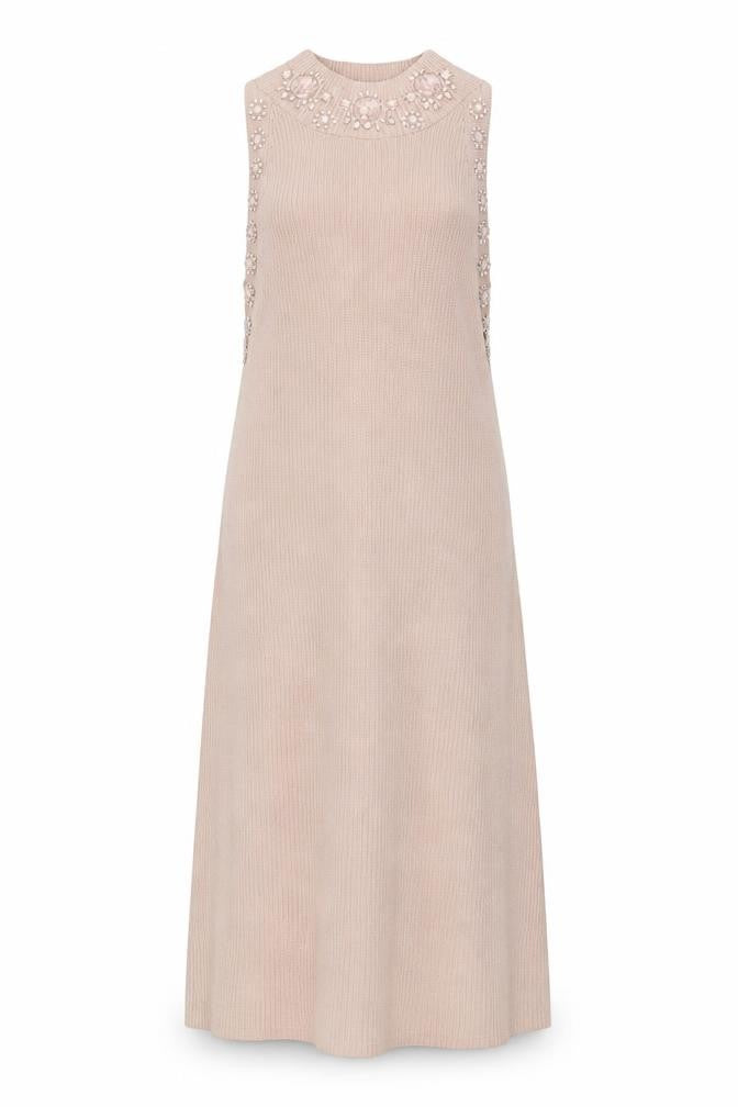 ASOS Womens Pink Viscose Jumper Dress Size 6 Mock Neck Pullover - Ribbed