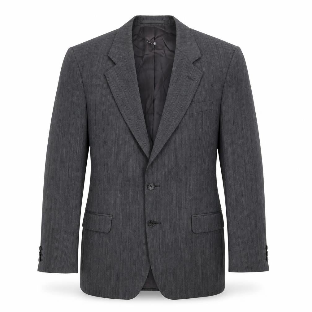 Front view of Marks & Spencer men’s grey wool jacket suit jacket, size 40, regular