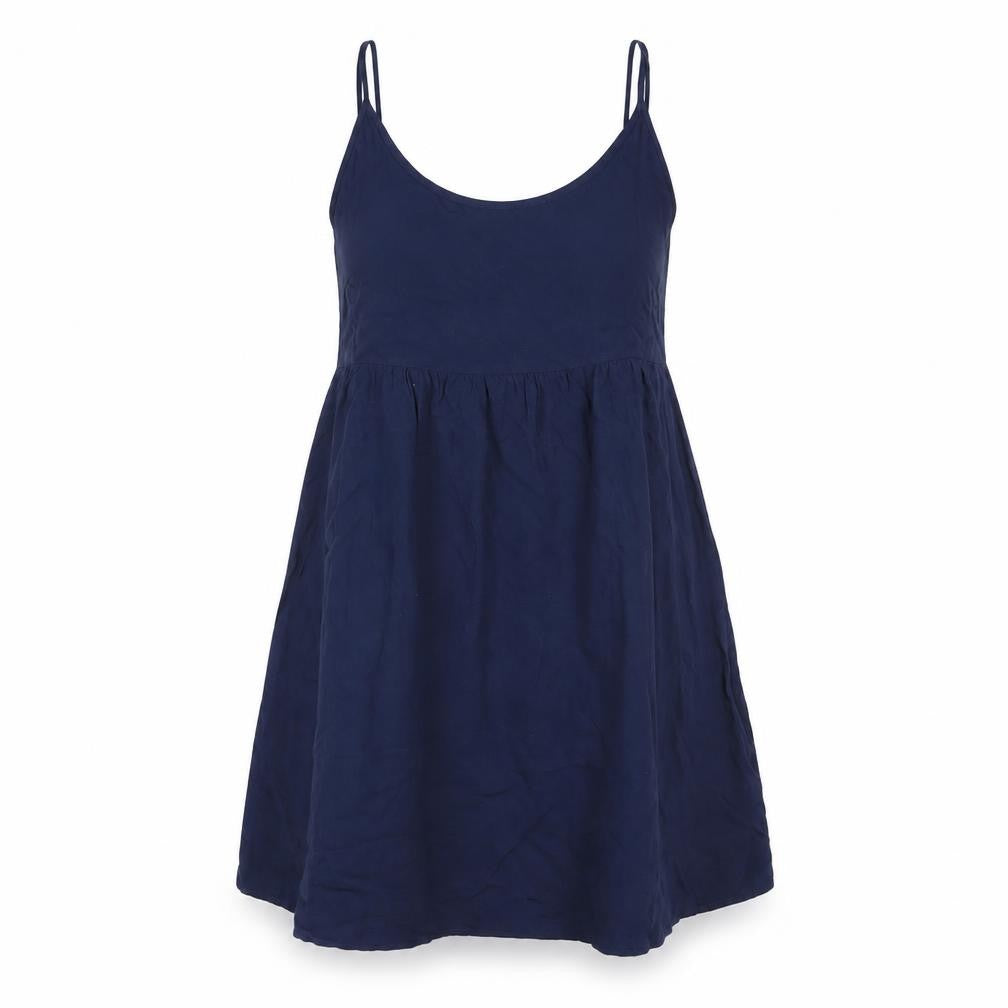 Divided by H&M Womens Blue Viscose Tank Dress Size 8 Round Neck Pullover