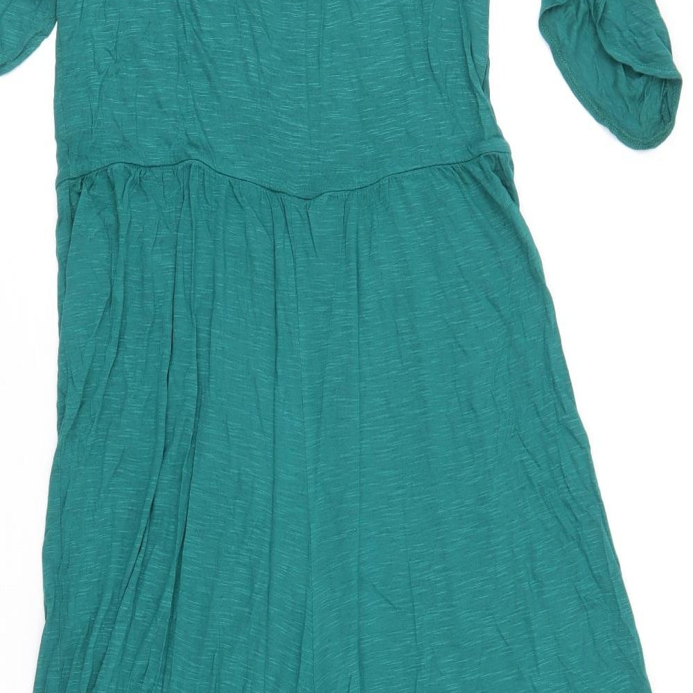NEXT Womens Green Viscose Jumpsuit One-Piece Size 16 Pullover