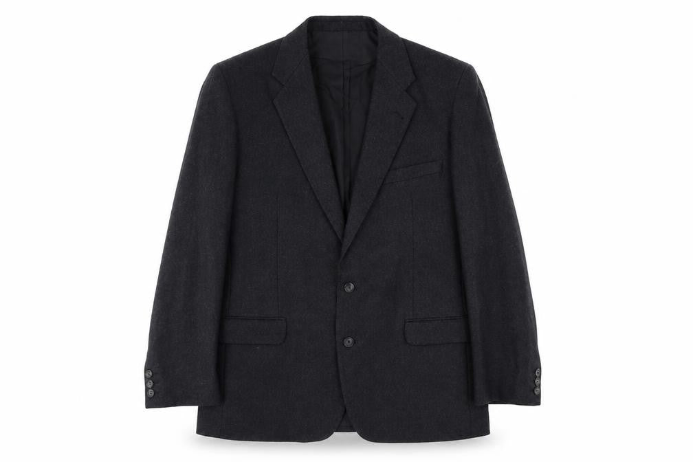 Burton Mens Grey Wool Jacket Suit Jacket Size 40 Regular
