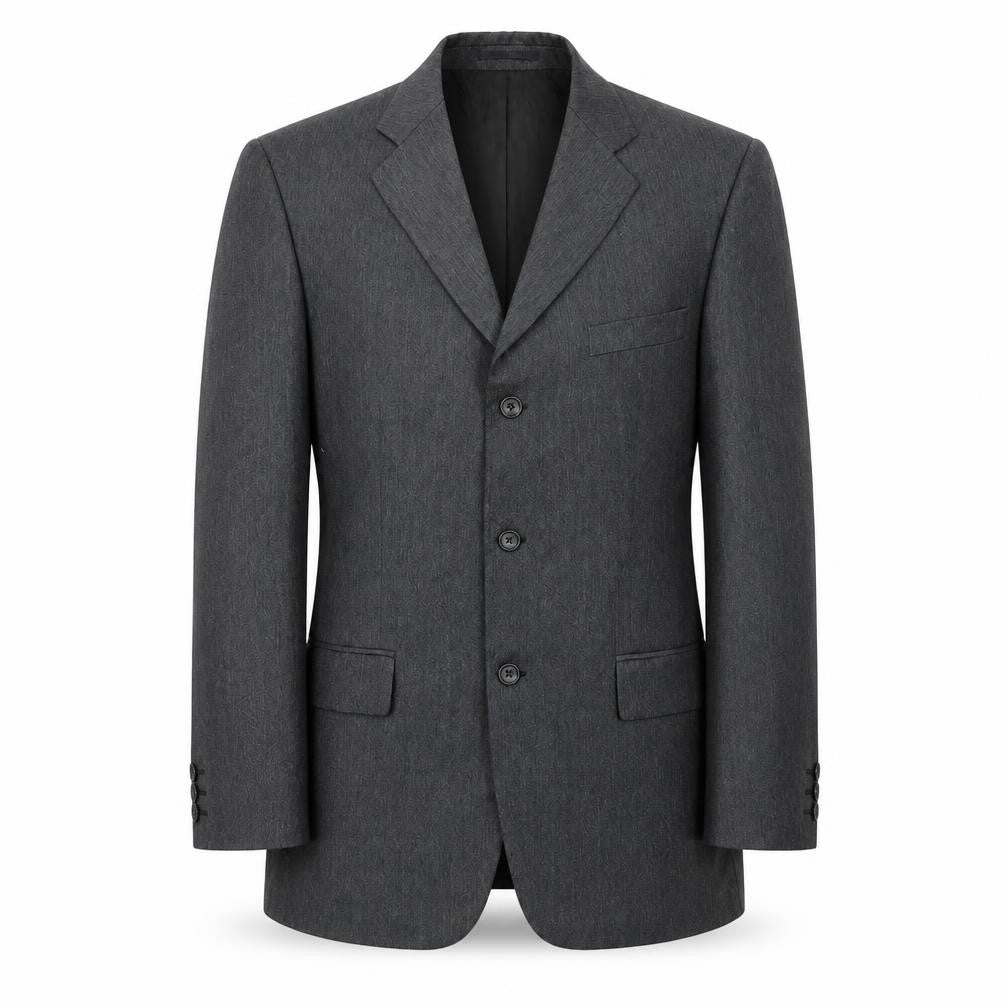 Front view of Sequel men’s grey polyacrylate fibre jacket suit jacket, size 40, regular