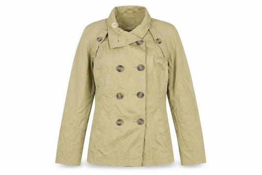 Front view of George women’s brown jacket, size UK 8, button
