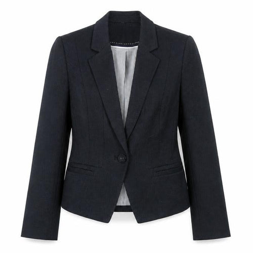 Marks and Spencer Womens Blue Polyester Jacket Blazer Size 10