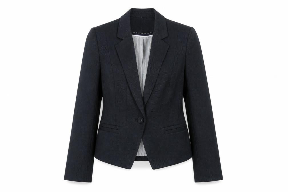 Marks and Spencer Womens Blue Polyester Jacket Blazer Size 10