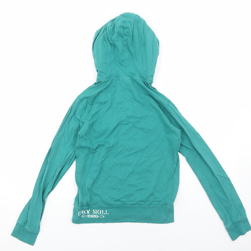 Geox Girls Green Cotton Pullover Hoodie Size 12 Years Pullover