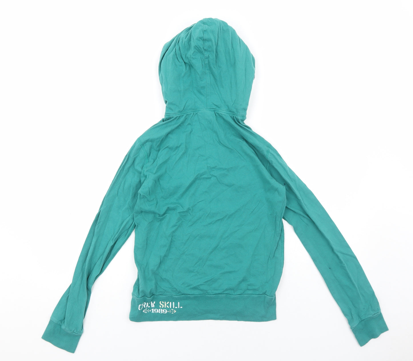 Geox Girls Green Cotton Pullover Hoodie Size 12 Years Pullover