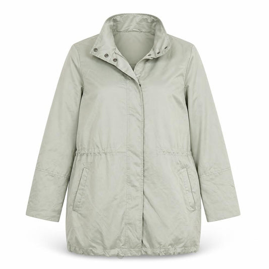 Front view of Four Seasons women’s green jacket, size M, zip