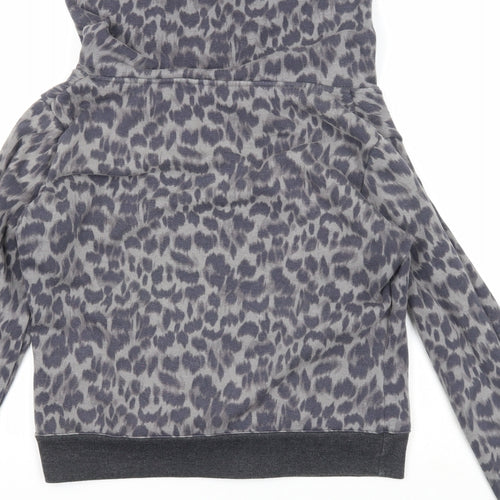 Marks and Spencer Womens Green Polyester Pullover Sweatshirt Size 10 Zip - High neck