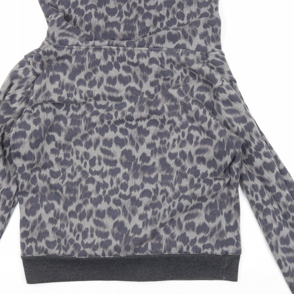 Marks and Spencer Womens Green Polyester Pullover Sweatshirt Size 10 Zip - High neck