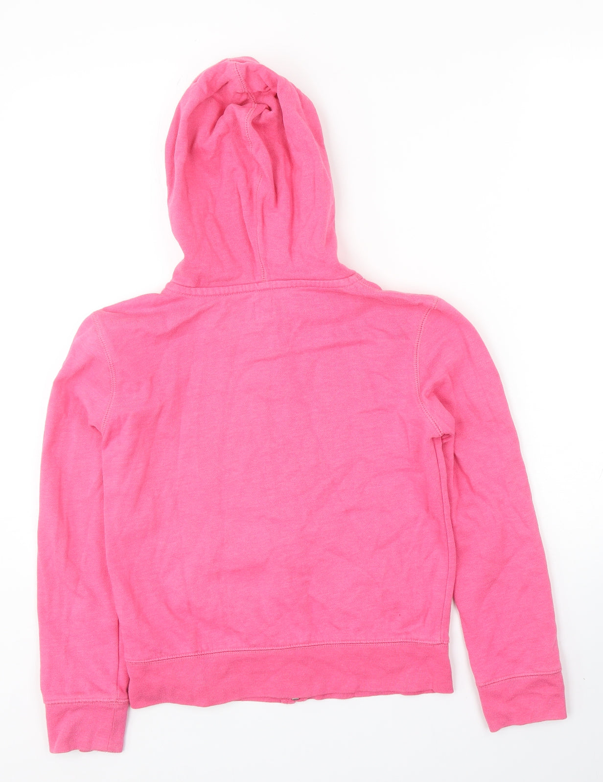 Gap Girls Pink Cotton Full Zip Hoodie Size 10 Years Zip
