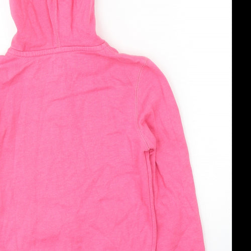 Gap Girls Pink Cotton Full Zip Hoodie Size 10 Years Zip