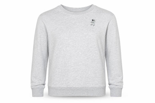 Front view of Atmosphere women’s grey polyester pullover sweatshirt, size UK 12, pullover