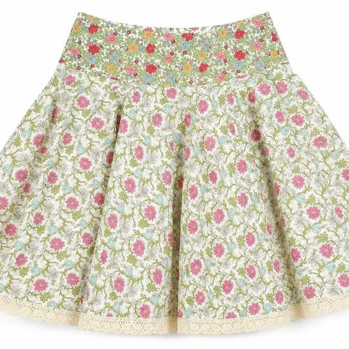 Preworn Womens Multicoloured Floral Polyester Swing Skirt Size 23 in Zip