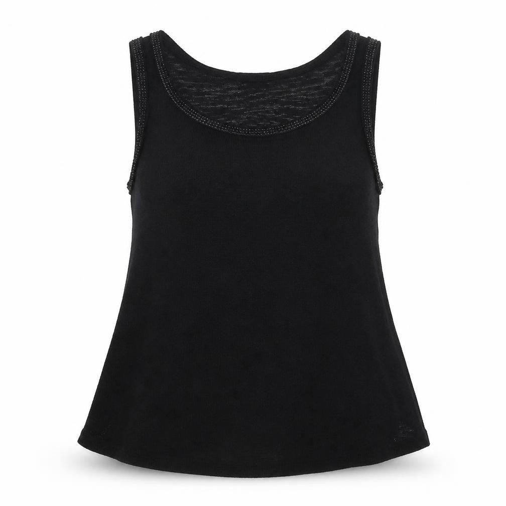 Next Womens Black Polyester Basic Tank Size 6 Scoop Neck