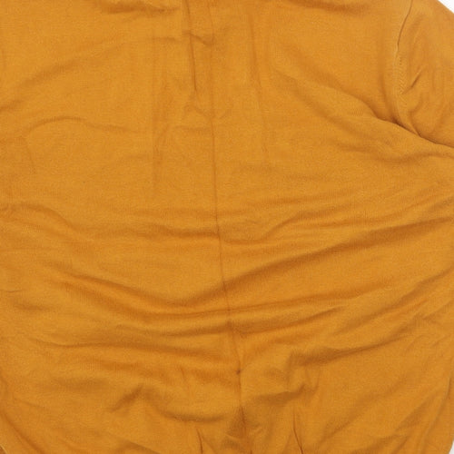 NEXT Mens Orange Cotton Polo Size XL Collared Button