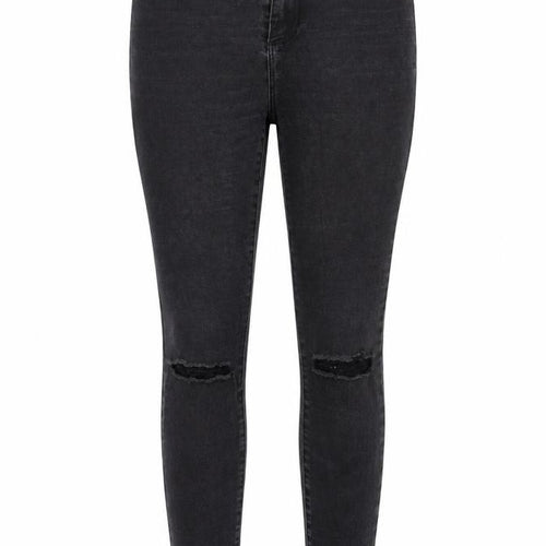 Denim & Co. Womens Black Cotton Skinny Jeans Size 10 Regular Zip