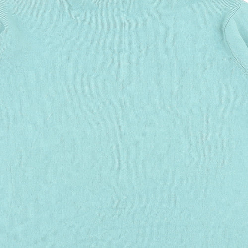 Eternal Womens Green Round Neck Floral Viscose Pullover Jumper Size 10 Pullover