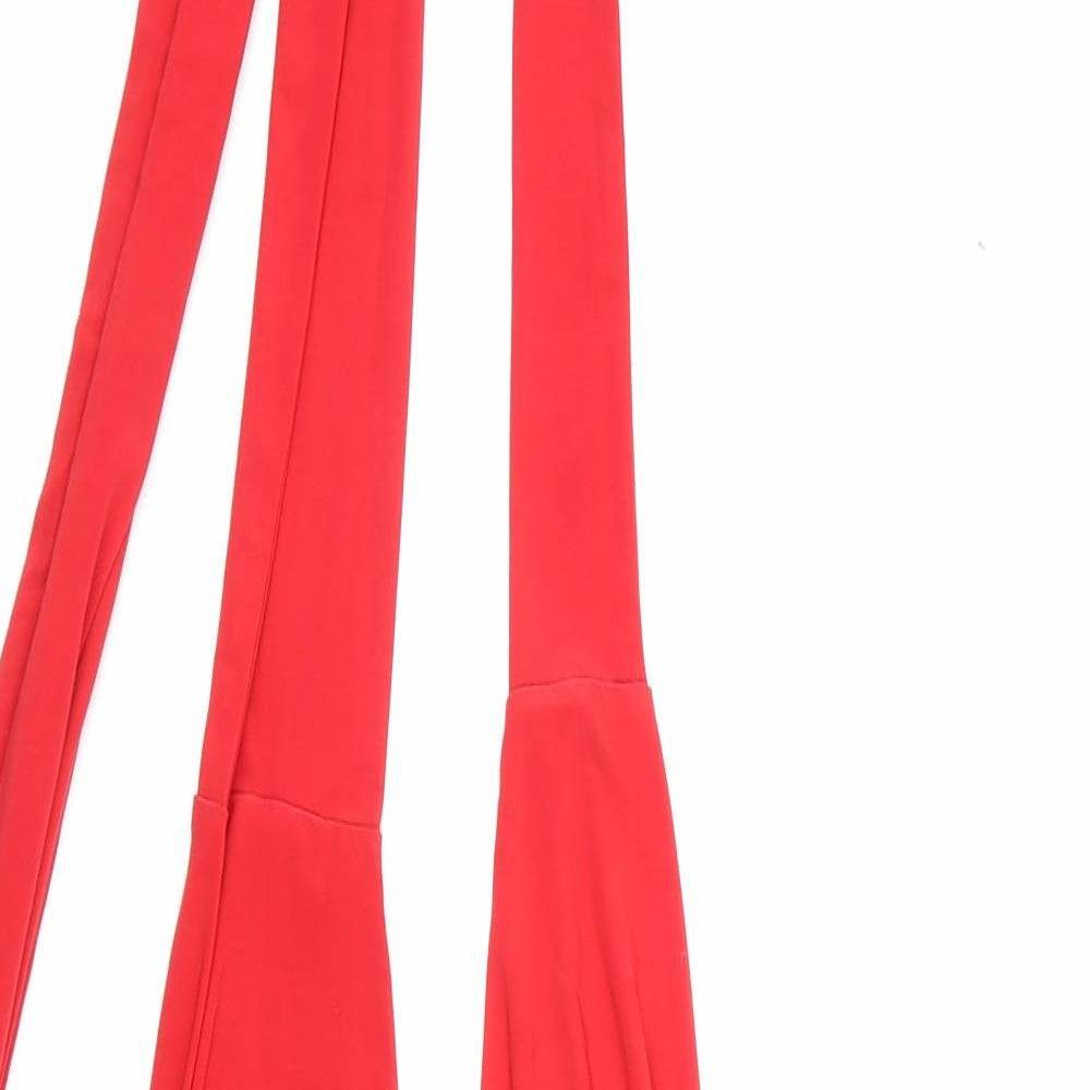 Goddiva Womens Red Polyester One Piece Size S Tie